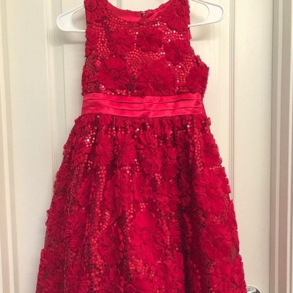 Couture Princess Other - Girls Floral Sequinned Party Dress 10-12 yrs